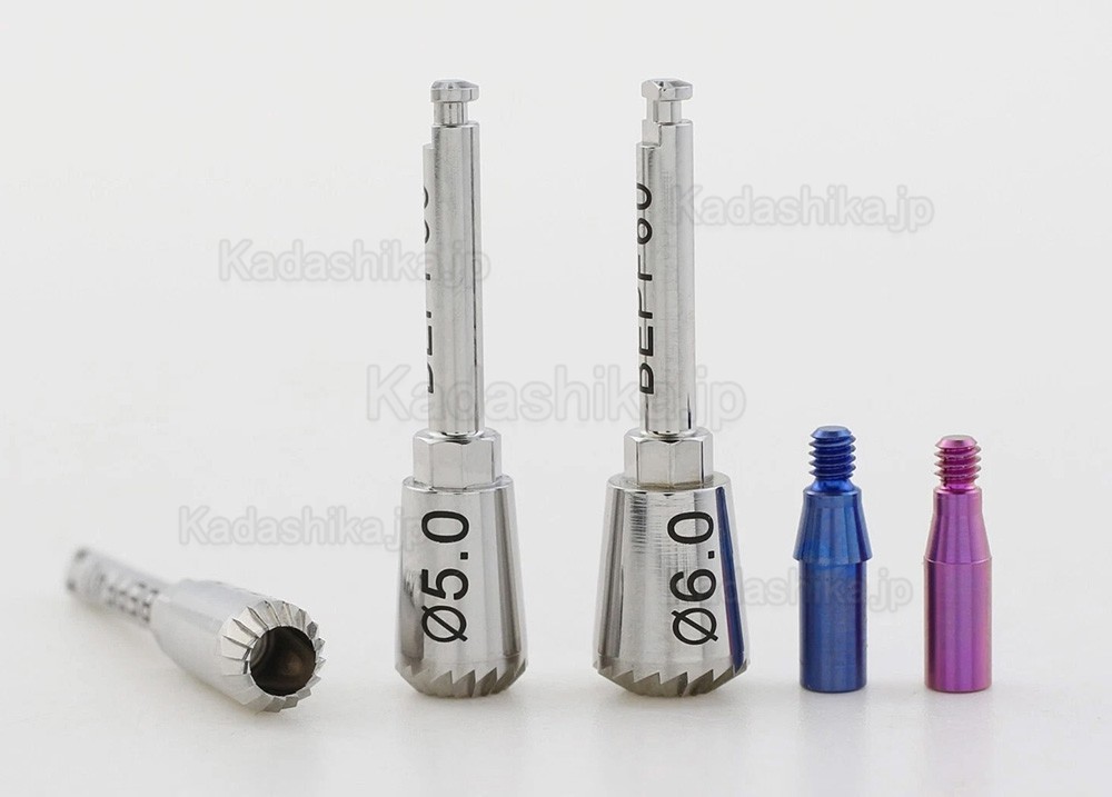 インプラント用ボーンプロファイラー 4.0/5.0/6.0 およびガイドスクリューキット(Hiossen OSSTEM 対応)